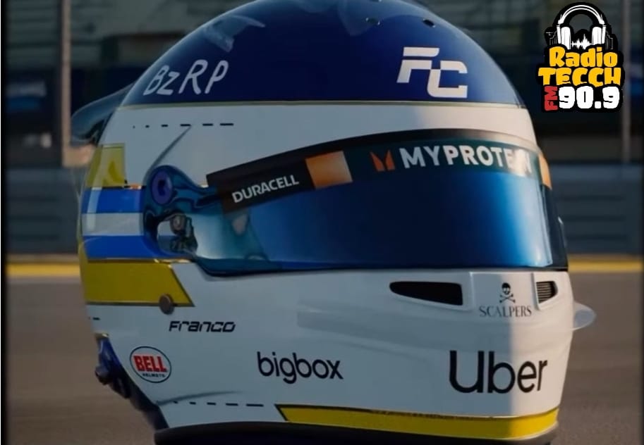 Colapinto utilizará un casco en homenaje a Carlos Reutemann.