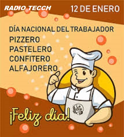 Día del trabajador pizzero, pastelero, confitero, heladero y alfajorero.