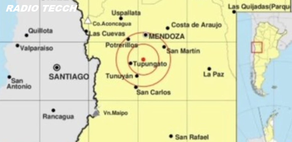 Un sismo de magnitud 4,3 sacudió a Mendoza durante la madrugada